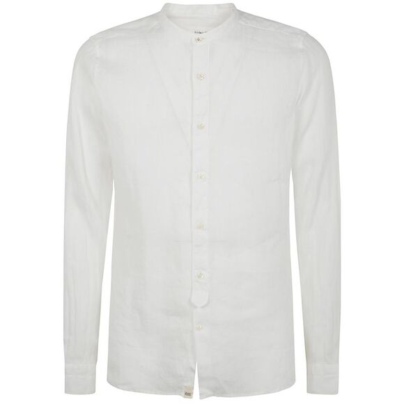 Tintoria Mattei Men Guru Neck Linen Shirt